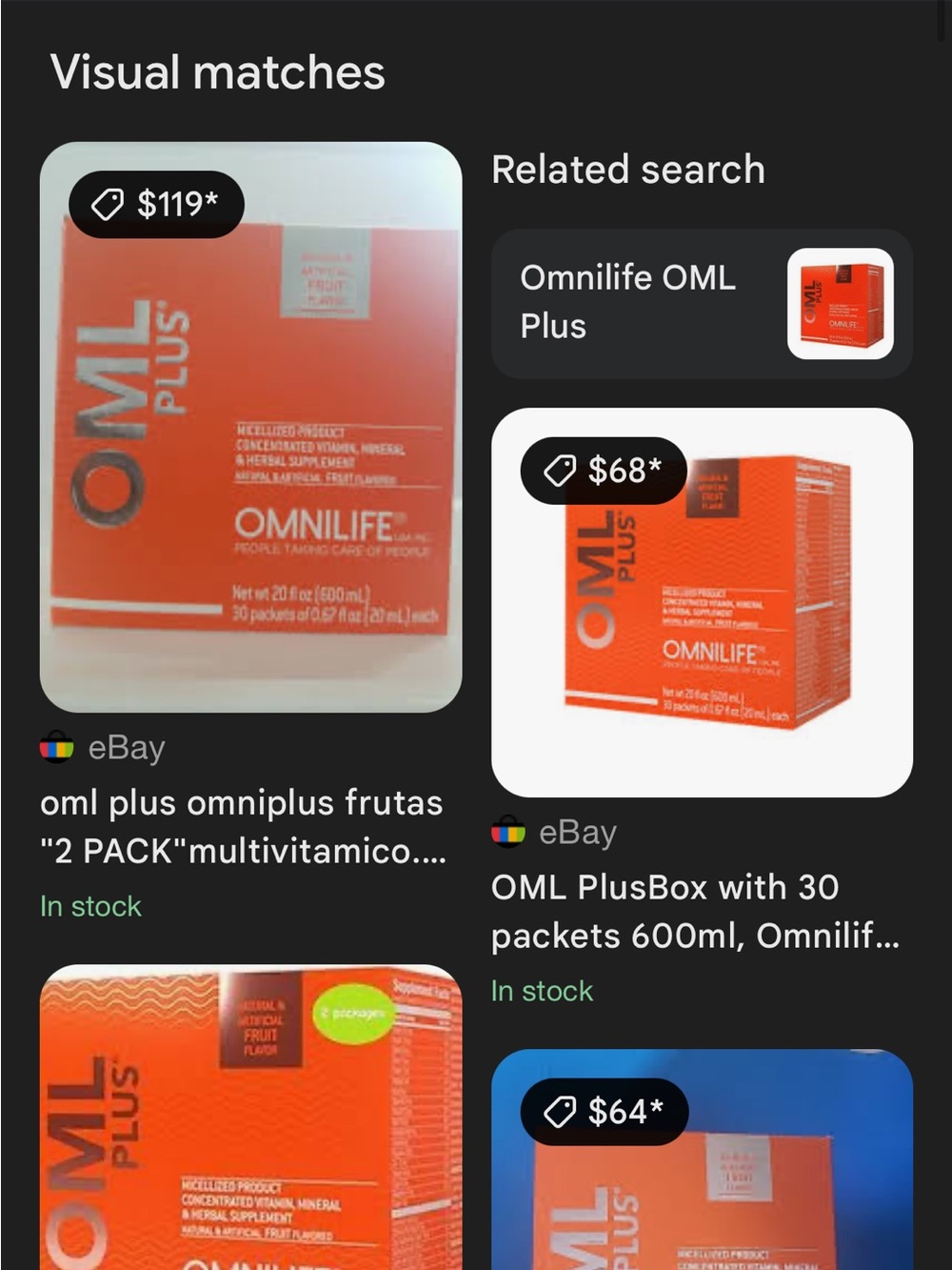 Omnilife OML Plus Multivitamin Orange Boxlo 7 boxes Omni life